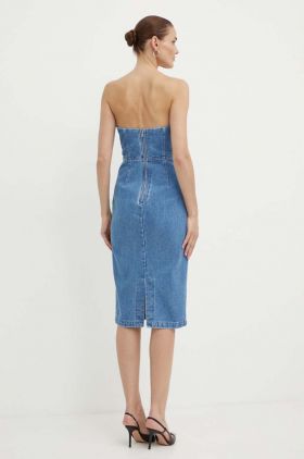 Bardot rochie jeans VANDA mini, mulata, 91355DB