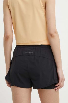 Peak Performance pantaloni scurti sport Light femei, culoarea negru, neted, high waist