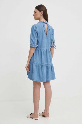 Pepe Jeans rochie din bumbac LUSH mini, evazati, PL953517