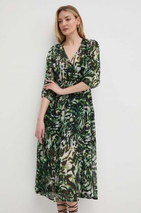 Morgan rochie RIMPA.F culoarea verde, midi, evazati, RIMPA.F