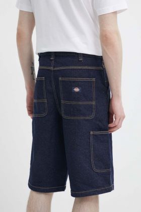 Dickies pantaloni scurti jeans MADISON barbati, culoarea albastru marin, DK0A4YSY