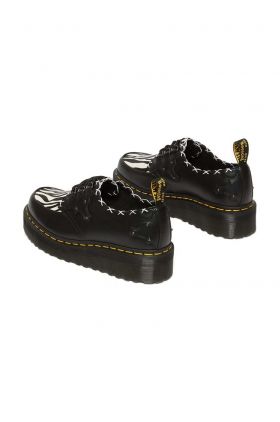 Dr. Martens pantofi de piele Ramsey Quad 3i femei, culoarea negru, cu platforma, DM31679195