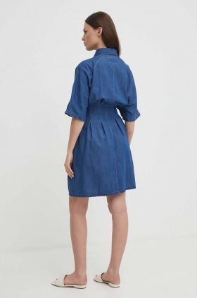 Pepe Jeans rochie SARAH culoarea albastru marin, mini, evazati, PL953511