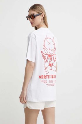 Vertere Berlin tricou din bumbac culoarea alb, cu imprimeu, VER T228