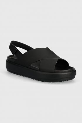 Crocs sandale Brooklyn Luxe Strap culoarea negru, 209407.060