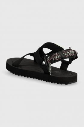 Tommy Jeans sandale TJW EVA SANDAL femei, culoarea negru, EN0EN02530