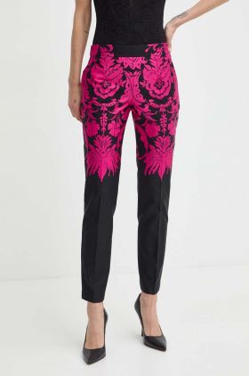 Luisa Spagnoli pantaloni RUNWAY COLLECTION femei, mulata, medium waist, 541151