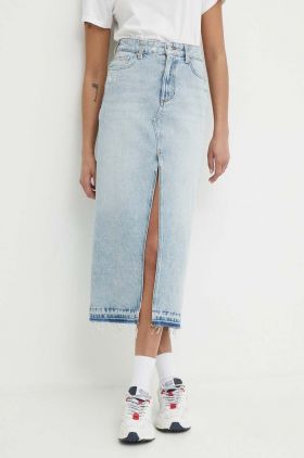 United Colors of Benetton fusta jeans midi, drept