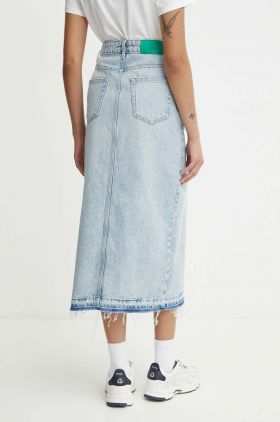 United Colors of Benetton fusta jeans midi, drept