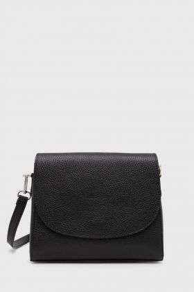 Answear Lab poseta de piele culoarea negru