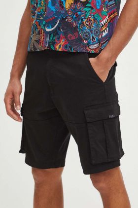 Medicine pantaloni scurti barbati, culoarea negru