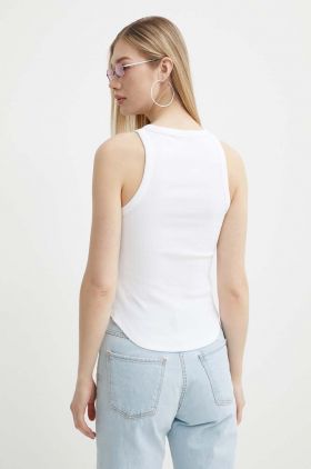 Abercrombie & Fitch top femei, culoarea bej