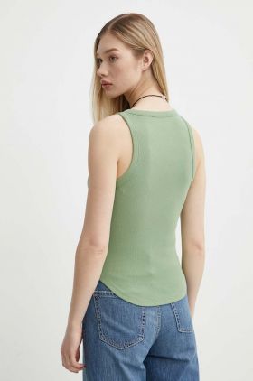 Abercrombie & Fitch top femei, culoarea verde