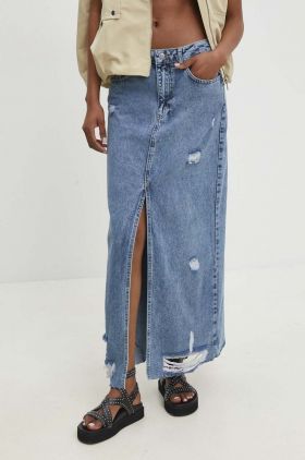 Answear Lab fusta jeans maxi, drept