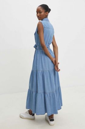 Answear Lab rochie jeans maxi, evazati