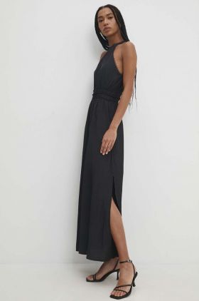 Answear Lab rochie culoarea negru, maxi, evazati