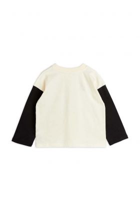 Mini Rodini longsleeve copii Mallorca culoarea alb, cu imprimeu
