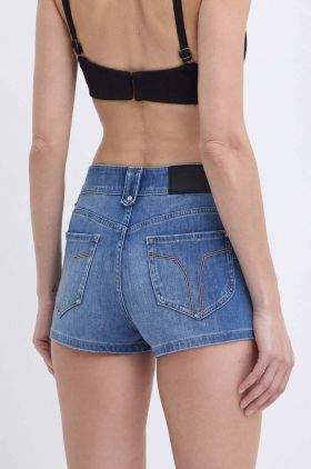 Miss Sixty pantaloni scurti jeans JJ3240 DENIM SHORTS femei, neted, medium waist, 6L2JJ3240000