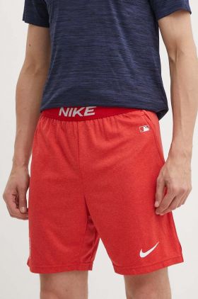 Nike pantaloni scurti Boston Red Sox barbati, culoarea rosu