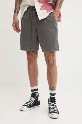 Abercrombie & Fitch pantaloni scurti din bumbac culoarea gri, KI128-4034-953