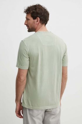 Aeronautica Militare tricou din bumbac barbati, culoarea verde, cu imprimeu, TS2205J633