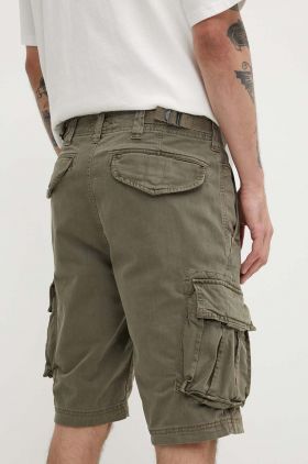 Superdry pantaloni scurti barbati, culoarea verde