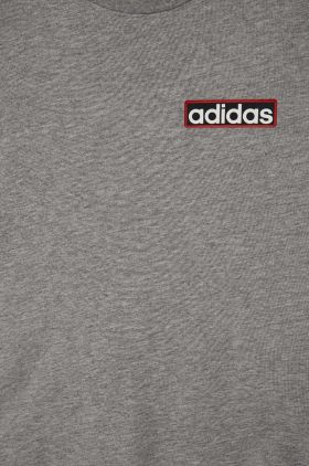 adidas Originals tricou de bumbac pentru copii culoarea gri, cu imprimeu