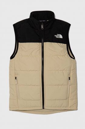 The North Face vesta copii NEVER STOP SYNTHETIC VEST culoarea bej