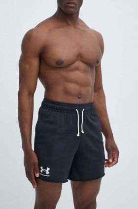 Under Armour pantaloni scurți de antrenament Rival culoarea negru