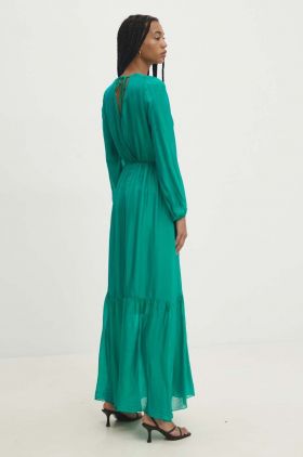 Answear Lab rochie culoarea verde, maxi, evazati