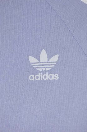 adidas Originals rochie din bumbac pentru copii culoarea violet, mini, drept