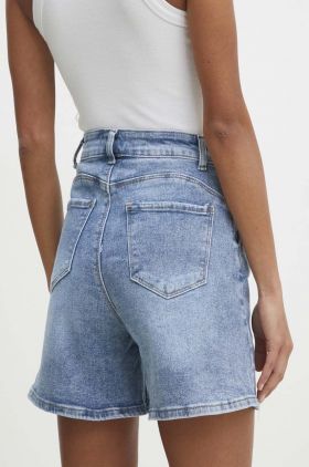 Answear Lab pantaloni scurti jeans femei, neted, high waist