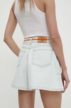 Answear Lab pantaloni scurti jeans femei, neted, high waist