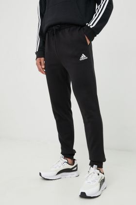 adidas pantaloni de trening bărbați, culoarea negru, uni HL2236