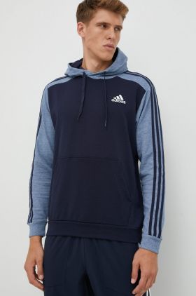 adidas bluza barbati, culoarea albastru marin, neted