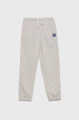 Abercrombie & Fitch pantaloni de trening pentru copii culoarea gri, neted