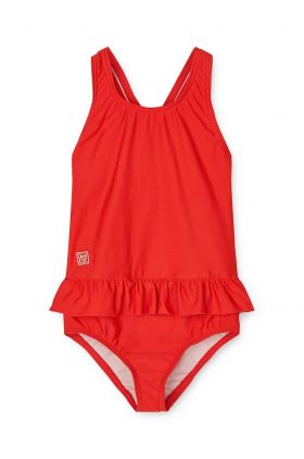 Liewood costum de baie dintr-o bucată pentru copii culoarea rosu