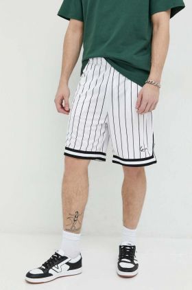 Karl Kani pantaloni scurti barbati, culoarea alb
