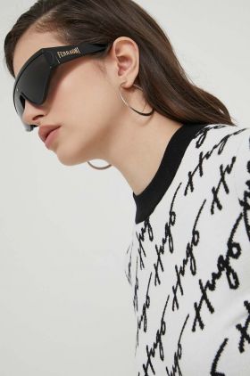 Chiara Ferragni ochelari de soare femei, culoarea negru