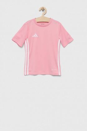 adidas Performance tricou copii TABELA 23 JSY culoarea roz, neted