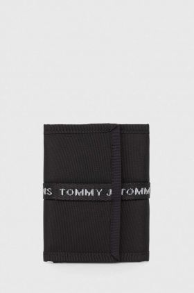 Tommy Jeans portofel barbati, culoarea negru