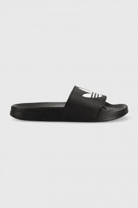 adidas Originals papuci Adilette FU8298 bărbați, culoarea negru FU8298-CBLACK/WHT