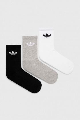 adidas Originals șosete 3-pack culoarea alb IJ5614