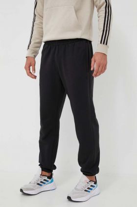 adidas Originals pantaloni de trening din bumbac culoarea negru, uni HK2866