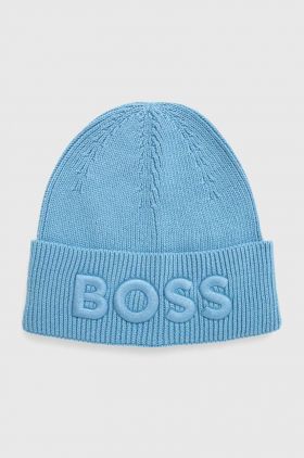 Boss Orange caciula din amestec de lana BOSS ORANGE din tricot gros
