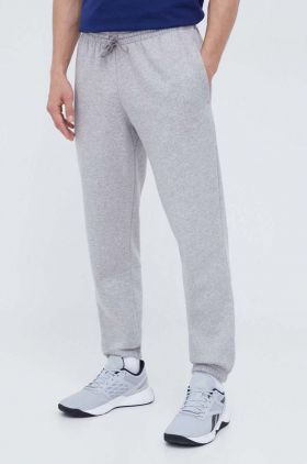 adidas pantaloni de trening culoarea gri, melanj