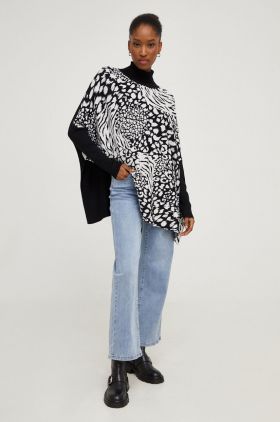 Answear Lab pulover femei, culoarea negru, light, cu guler