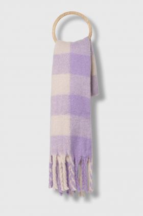 Billabong fular femei, culoarea violet, modelator