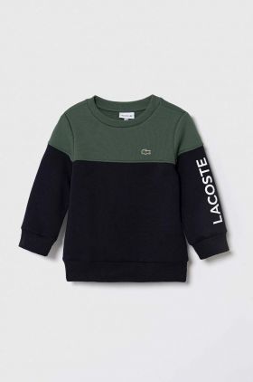 Lacoste bluza copii culoarea albastru marin, modelator