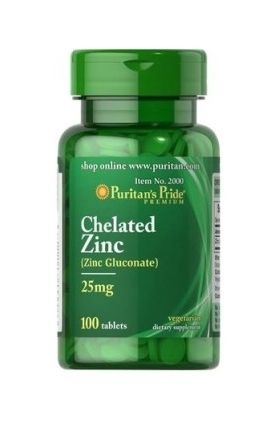 Puritan s Pride Chelated Zinc 100 tab